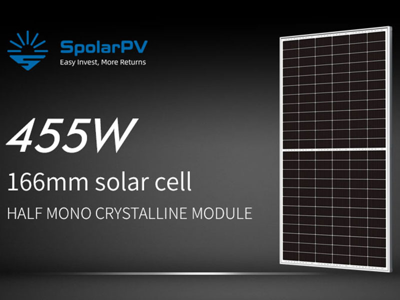 Modulo solare da 166 mm 455 W nel magazzino UE