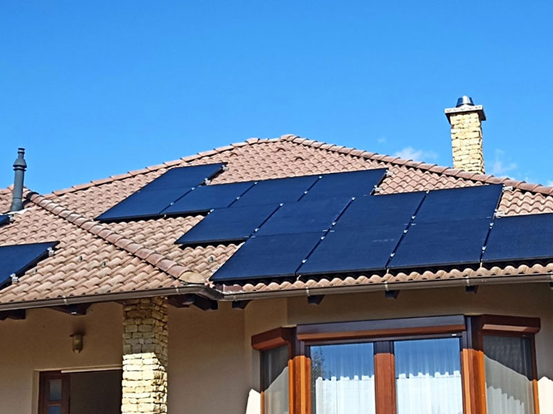 Casi di installazione di moduli solari da 380 W in Ungheria