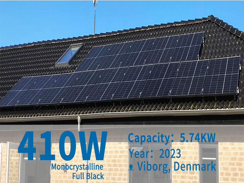 Caso di studio solare su tetto da 5,74 kW di SpolarPV a Viborg, Danimarca