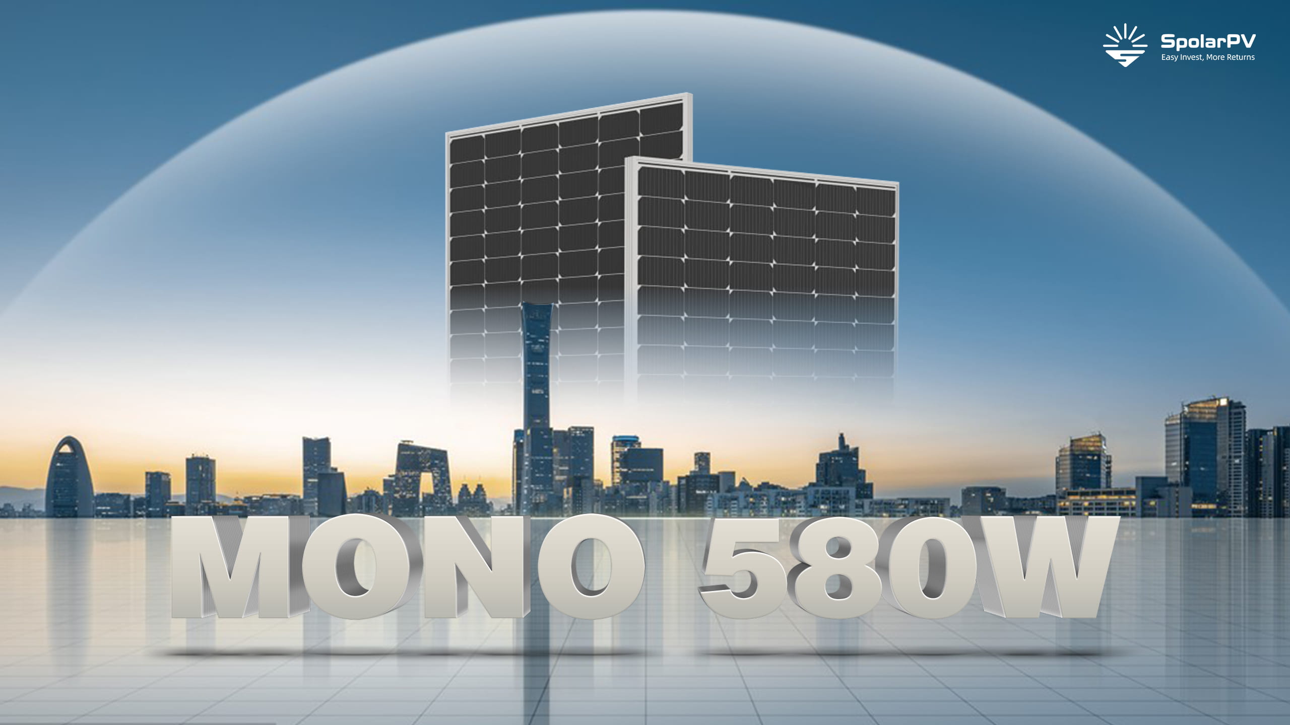 pannello solare mono 580w